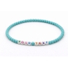 Unique Light Aqua Beaded Bracelets 422N