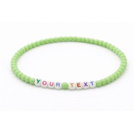 Unique Light Green Beaded Bracelets 425N