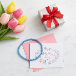 Unique Light Blue Beaded Bracelets 421A
