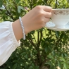 Unique Pearl Blue Beaded Bracelets 424A