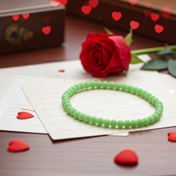 Unique Light Green Beaded Bracelets 425A
