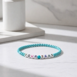 Unique Light Aqua Beaded Bracelets 422N