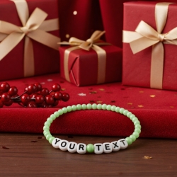 Unique Light Green Beaded Bracelets 425M