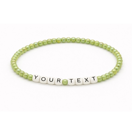 Unique Pearl Green Beaded Bracelets 426M