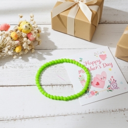 Unique Apple Green Beaded Bracelets 427A