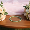Unique Metallic Green Beaded Bracelets 428A