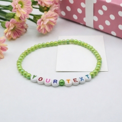 Unique Pearl Green Beaded Bracelets 426N