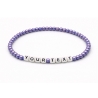 Unique Pearl Violet Beaded Bracelets 431M