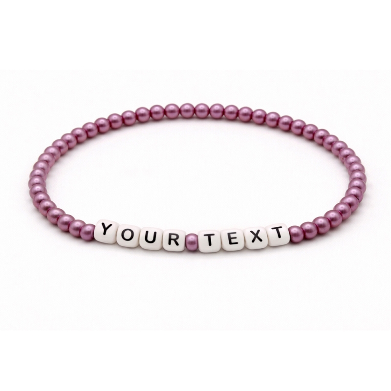 Unique Pearl Purple Beaded Bracelets 432M