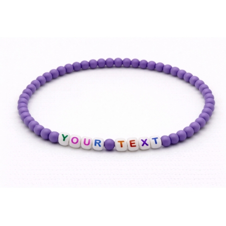 Unique Violet Beaded Bracelets 433N