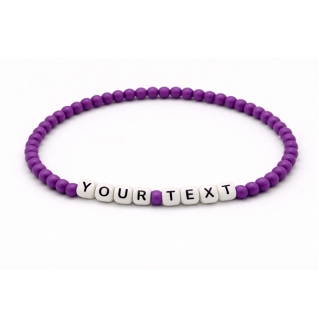 Unique Purple Beaded Bracelets 434M