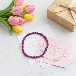 Unique Purple Beaded Bracelets 434A