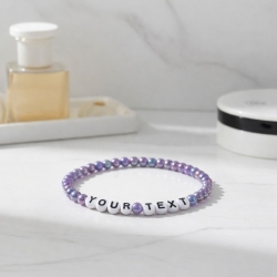 Unique Pearl Violet Beaded Bracelets 431M