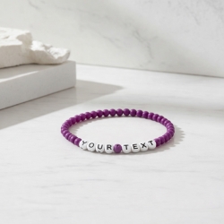 Unique Purple Beaded Bracelets 434M