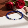 Unique Pearl Royal Blue Beaded Bracelets 435M