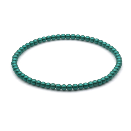 Unique Metallic Teal Beaded Bracelets 437A