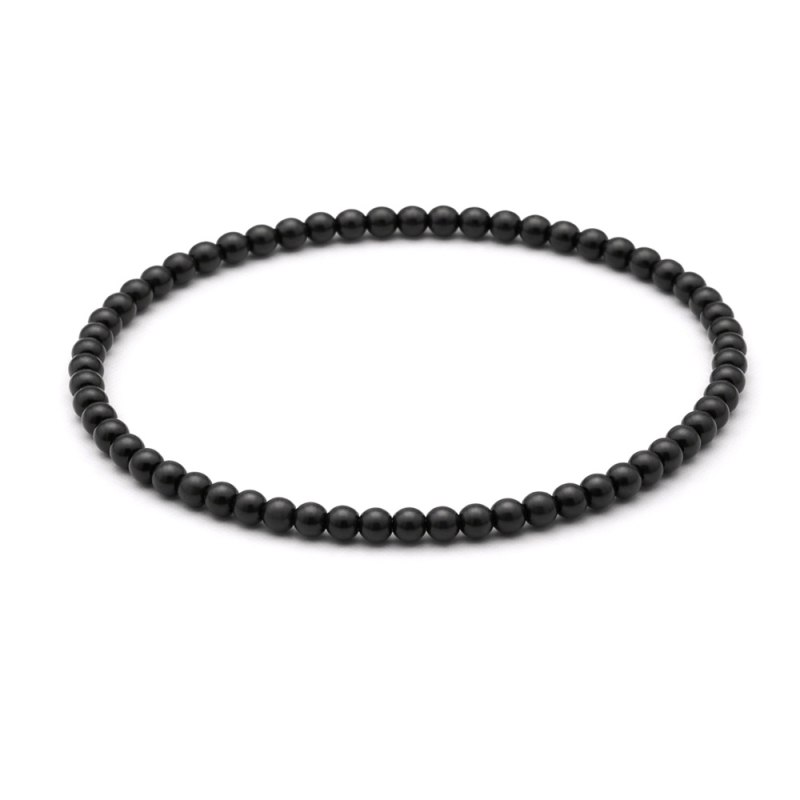 Unique Black Beaded Bracelets 439A
