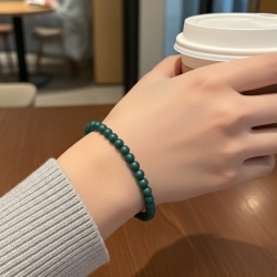 Unique Metallic Teal Beaded Bracelets 437A