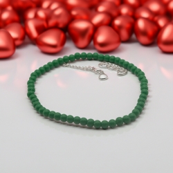 Unique Dark Green Beaded Bracelets 436A