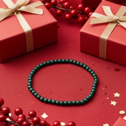 Unique Metallic Teal Beaded Bracelets 437A