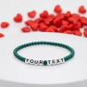 Unique Metallic Teal Beaded Bracelets 437M