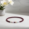 Unique Metallic Rosewood Beaded Bracelets 438N