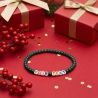 Unique Metallic Teal Beaded Bracelets 437N