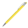 Personalised yellow Bello stylus pen with custom laser engraving