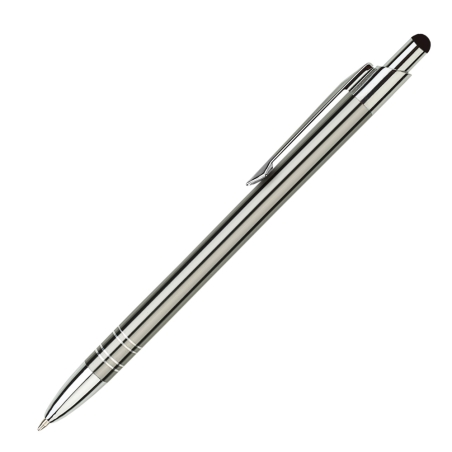 Custom engraved Bond Touch Graphite gunmetal executive pen with 2-in-1 stylus function for tablets
