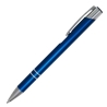 Personalised Dark Blue Cosmo pen corporate style with silver rings