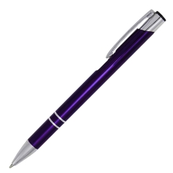 Engraved Dark Violet Cosmo pen deep purple royal finish with logo