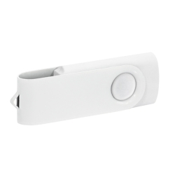 Personalised All-White USB Drive 32GB - Custom Engraved Wedding Gift Box & Lanyard