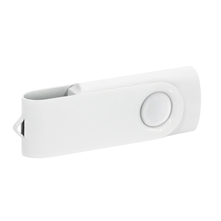 Personalised All-White USB Drive 32GB - Custom Engraved Wedding Gift Box & Lanyard