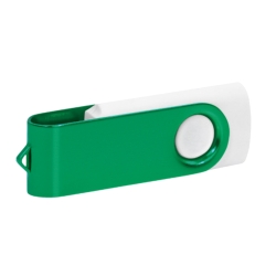 Personalised White and Dark Green USB Flash Drive 8GB - Custom Engraved Heritage Gift