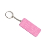 70x30mm acrylic keyring with 1 adult and 4 children portraits in clear or tinted finish
