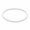 Handcrafted 4mm classic white beaded bracelet
