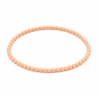 Handcrafted 4mm classic peach beaded bracelet