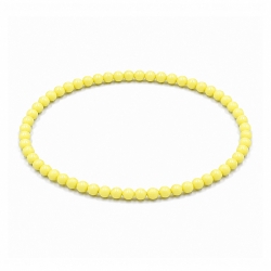 Handcrafted 4mm classic yellow beaded bracelet