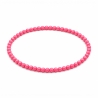 Handcrafted 4mm classic watermelon beaded bracelet