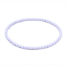 Handcrafted 4mm classic pastel lavender beaded bracelet