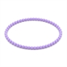 Handcrafted 4mm classic violet beaded bracelet