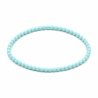 Handcrafted 4mm classic baby blue beaded bracelet