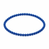 Handcrafted 4mm classic royal blue beaded bracelet