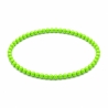 Handcrafted 4mm classic apple green beaded bracelet