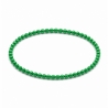 Handcrafted 4mm classic green beaded bracelet