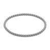 Handcrafted 4mm classic grey beaded bracelet