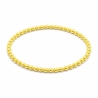 Handcrafted 4mm Yellow Pearl beaded bracelet