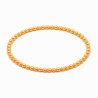 Handcrafted 4mm Orange Pearl beaded bracelet