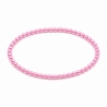 Handcrafted 4mm Pink Pearl beaded bracelet