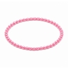 Handcrafted 4mm Raspberry Pearl beaded bracelet
